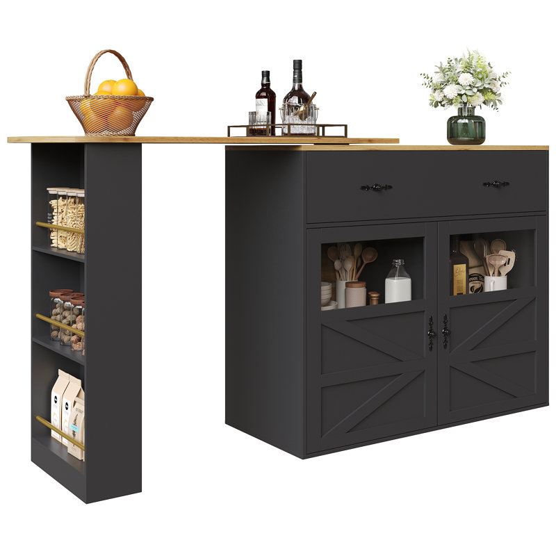 204cm Home Bar, Black