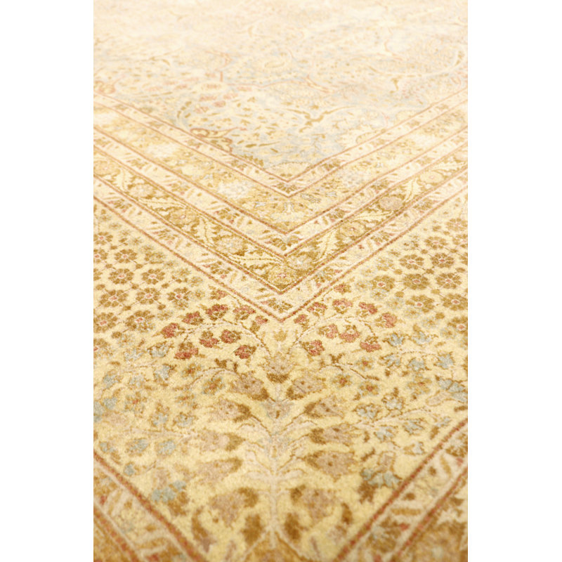 Baku Hand Knotted Wool Oriental Area Rug in L. Blue