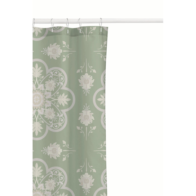 Skye Ultra-Thin Lightweight Shower Curtain, Sage