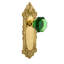 Victorian Plate with Waldorf Emerald Door Knob-1007438148