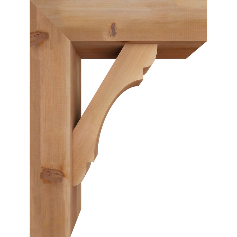 Support de bloc olympique avec entretoise décalée, 32 x 24, Cèdre rouge occidental de l 7 1/2 po (lisse)