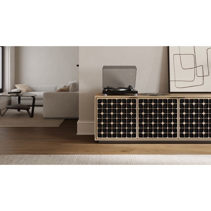 Elements - Cabinet with Rolling Plinth Base - Constellation Door, Washed Oak