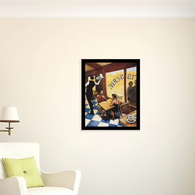 «Cafe De Patisserie» par David Marrocco, reproduction d'art sur papier encadrée