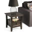 Moderne - Table de bout - Hickory brun