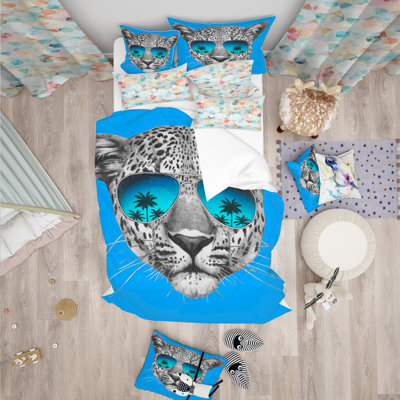 Ensemble de housse de couette tropical
