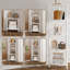 Richele 130cm H x 30cm W Corner Bookcase