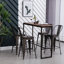 Tabouret de comptoir pivotant en bois massif Berthiaume-633029143-633029144