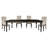 Transitional Style Grayish Brown Finish Dining Table