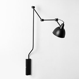 Culpeper Armed Sconce, Black