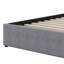 Lit plateforme tapissier avec lit gigogne, tête de lit lumineuse et port USB-1517373130-1517373121