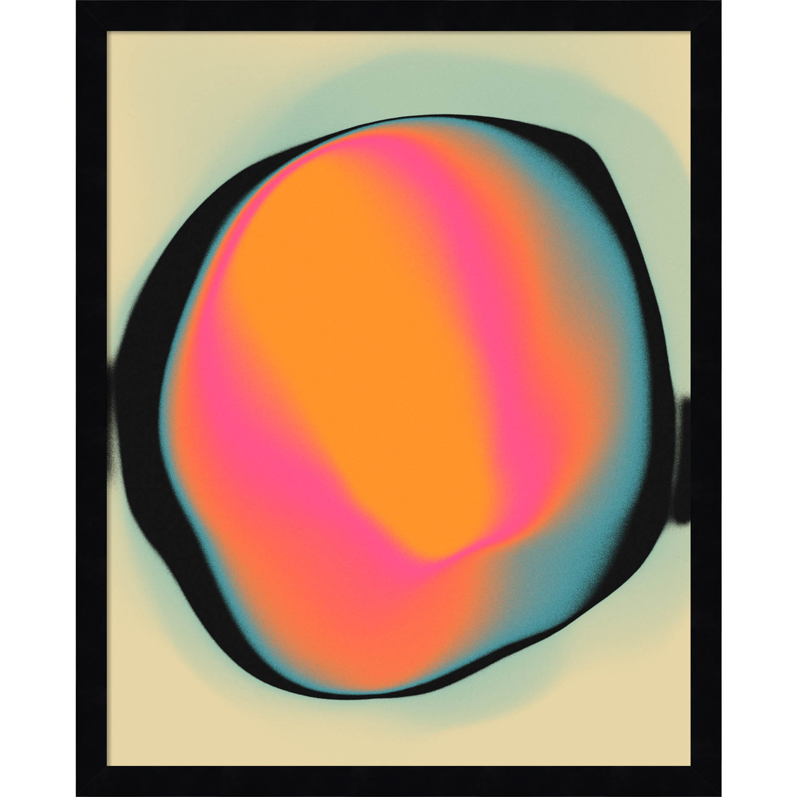 Ghost 2 by Jazzberry Blue, Black, 21" H x 17" W x 1" D