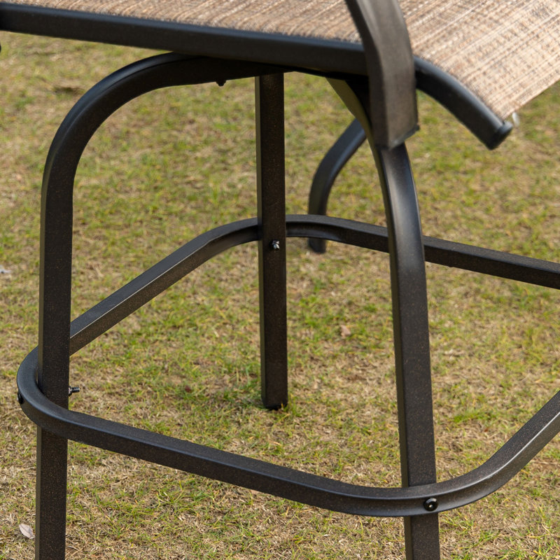 Ensemble de 2 tabourets de bar pivotants avec accoudoirs Outsunny