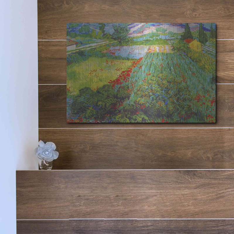 «Field With Poppies 2» par MASTERS, H 12 po x l 16 po