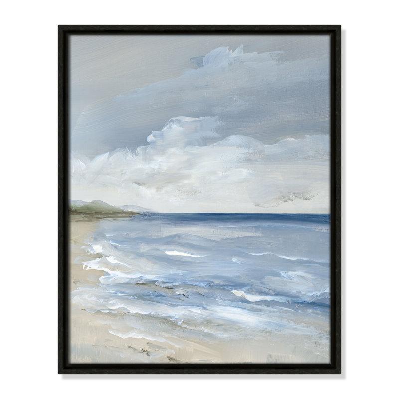 Whispering Waves - Portrait Version Print by Nan, 21.5" H x 17.5" W, Espresso