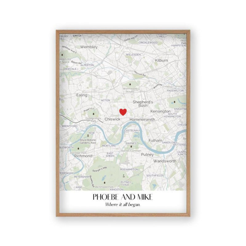 Print, 43 cm H x 61 cm W, Oak Frame