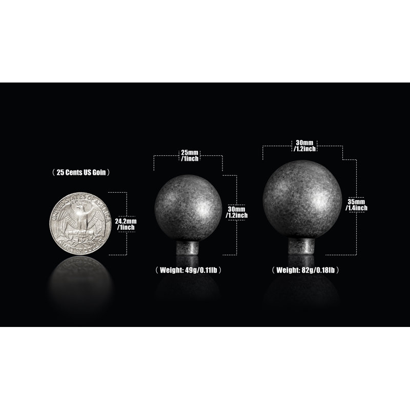 Bouton rond, 1.2"