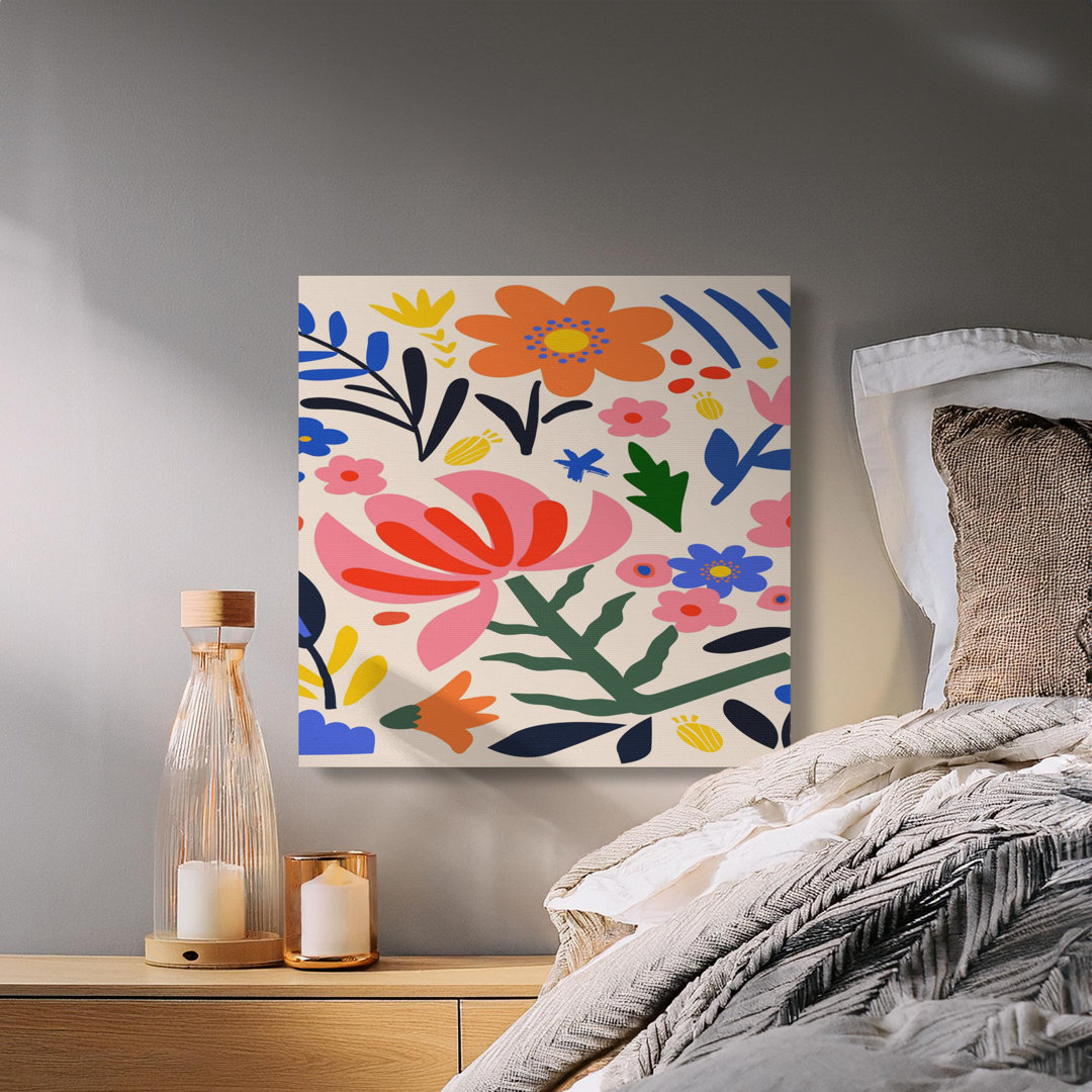 Elegant Floral Botanical Canvas Wall Art