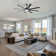 72 Inch Modern Large Design Ceiling Fans With Smart Remote Control 6 Wind Speed DC Motor Black for Living Room