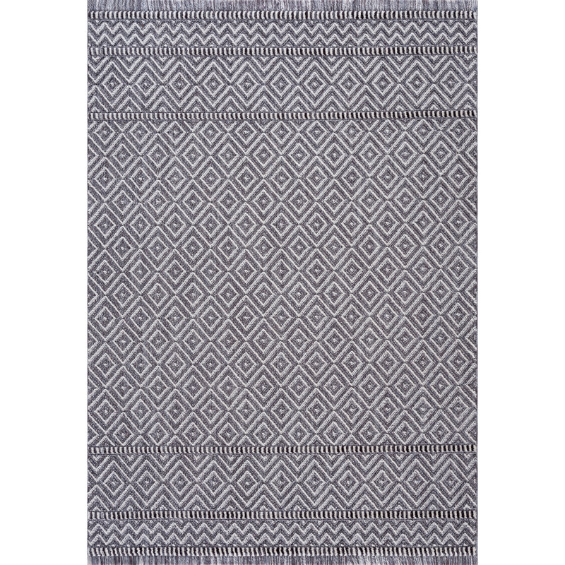 Geometric Indoor Rug, Rectangle 5'3" x 7'2"