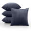 Luxury Chevron Embossed Quilted Pattern Velvet Cushion Cover Set (4-Pack) - Soft Throw Cushion Cover for Home Décor-512619766