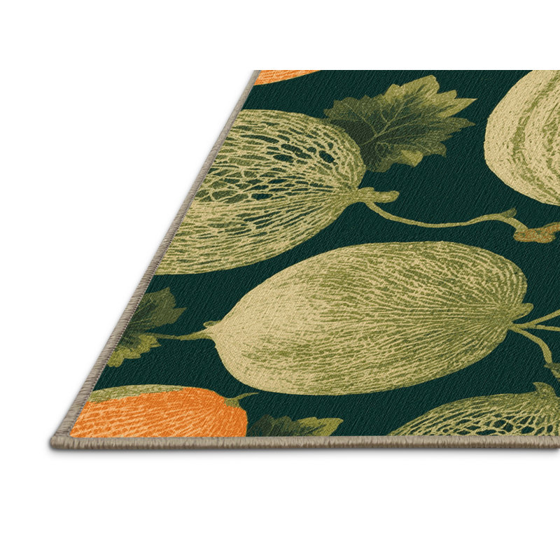  Tapis lavable Charentais Melon, Rond 6 pi