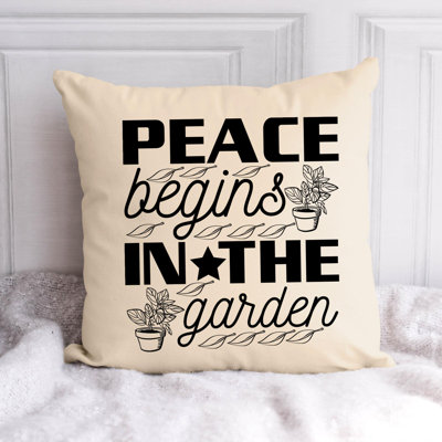 Citation amusante «Garden Lover» 422 - Coussin décoratif inclus
