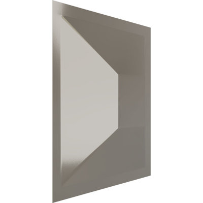 Panneau mural 3D décoratif EnduraWall de 11 7/8 po x H 11 7/8 po, chrome brillant (couvre 0,98 pi. Ca.)