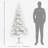 6ft Tall Artificial White Christmas Tree