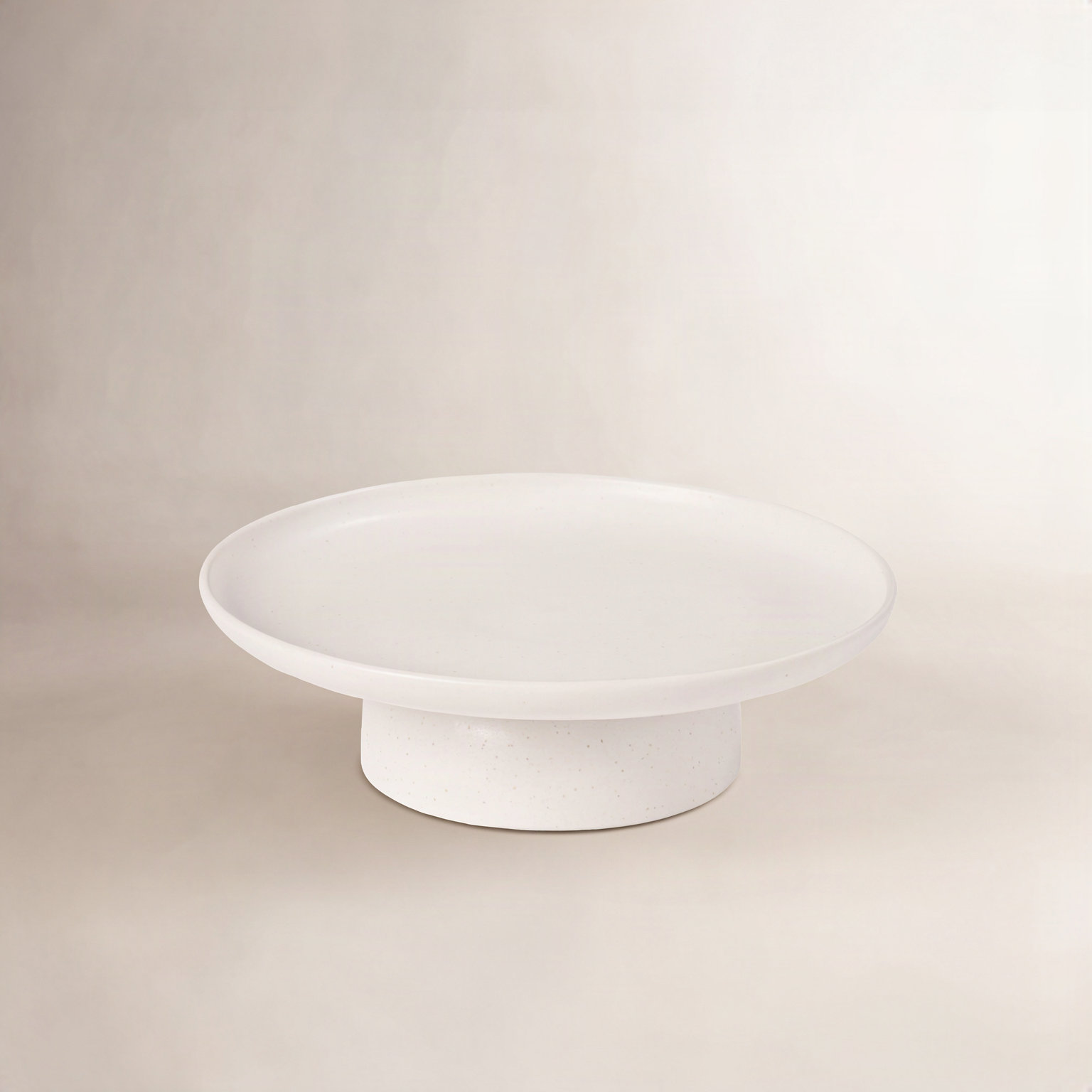 Casafina Pacifica Stoneware Cake Stand, Salt