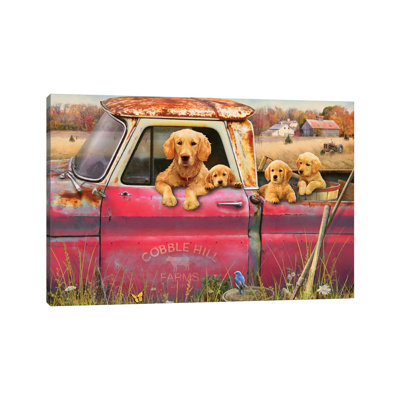 " Goldens And Truck " Oil