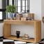 Table de bout cannelée 60 po à 2 tiroirs 60 po Modern