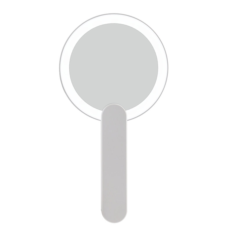 Miroir de maquillage rond Iry, Blanc