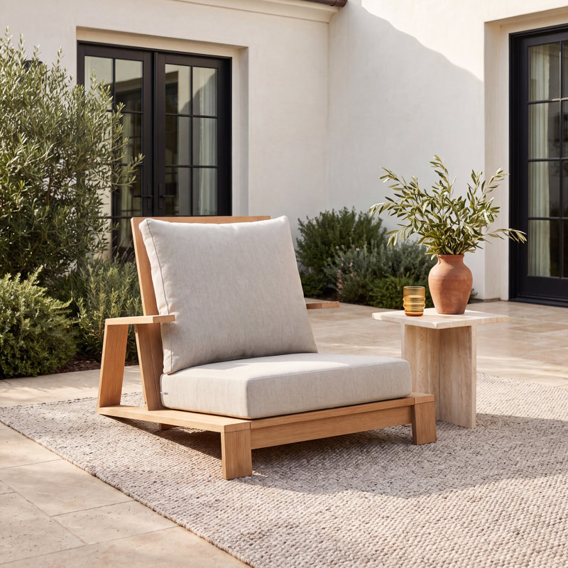 Fatima Wood Outdoor Patio Chair