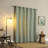 Satti Embroidered Leaf 100% Blackout Grommet Curtain Panel-90572988-90572989