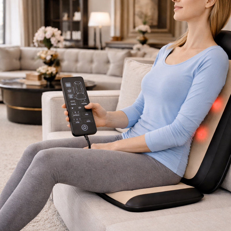 Carepeutic Swedish Comfort Total Back Shiatsu and Percussion Massage Cushion