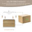 Meuble-lavabo mural moderne 36 po avec plateau en résine intégré, 2 tiroirs à fermeture en douceur, assemblage complet, option 5 couleurs-119015998-88594116