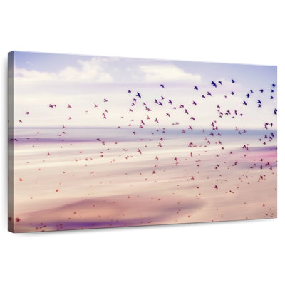 Crowle Birds And Abstract Sky