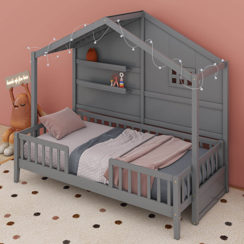Lit simple Darina, gris