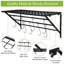 Metal Rectangle Wall Mounted Pot Rack