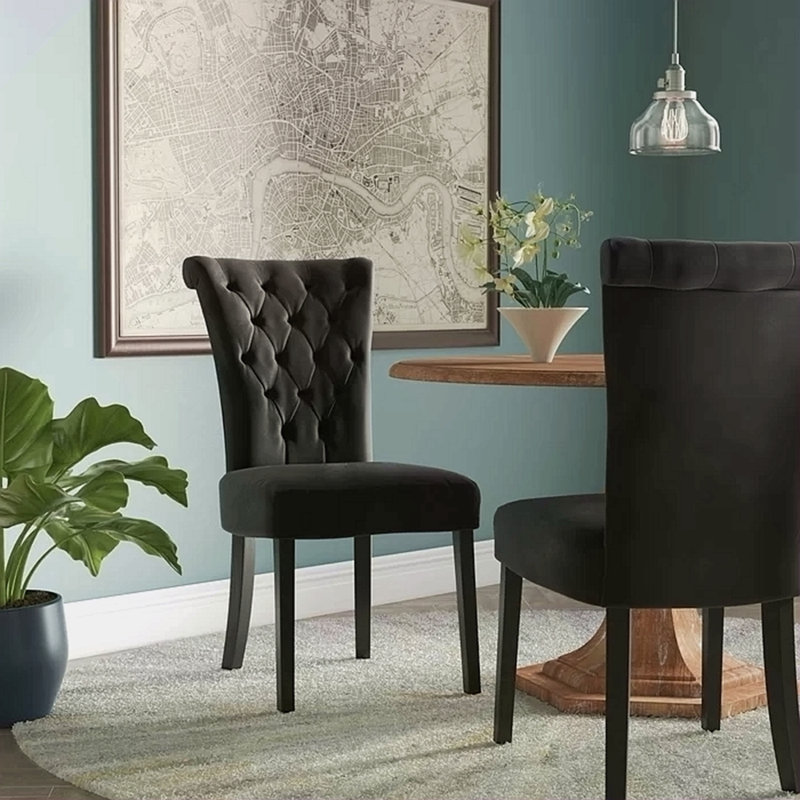 Chaise KD, Tissu noir