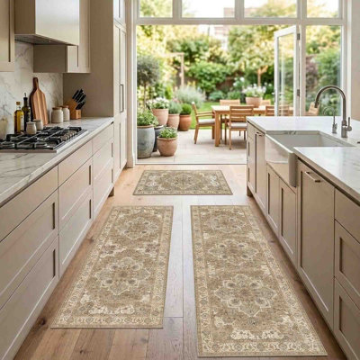 Machine Washable Non Slip Kitchen Mat (Set of 3)