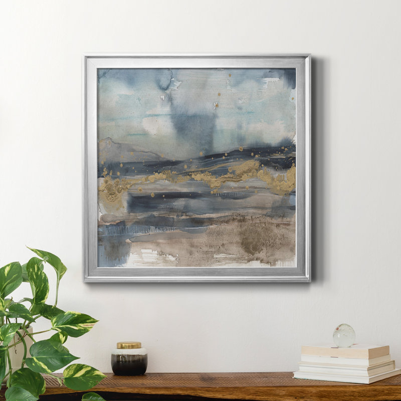 " Shadow Sea Fan I " Painting Print, Silver, 28" H x 28" W x 1" D