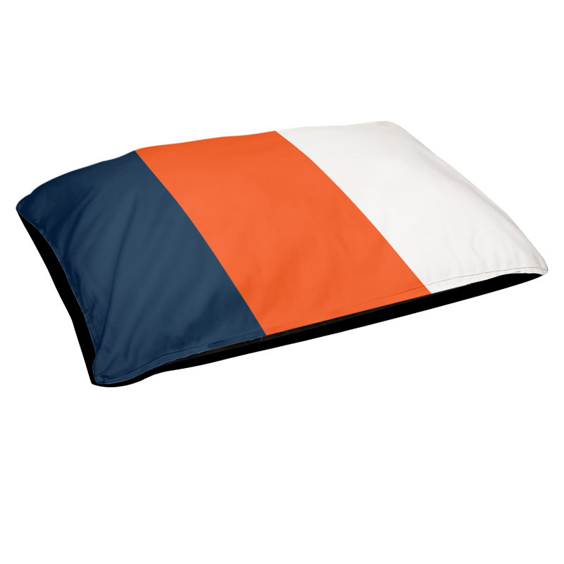 Coussin pour chien Denver, Grand (l 50 po x P 40 po x H 7 po), Rouge / Noir / Jaune