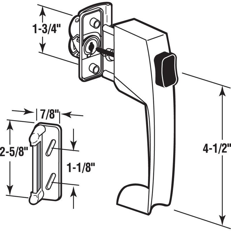 Push Button Latch w/ Tie Down, Single Unit, Black  Designed to Accommodate Multiple Surfaces, Complete with Night Lock, Contemporary Design (Single Pack)