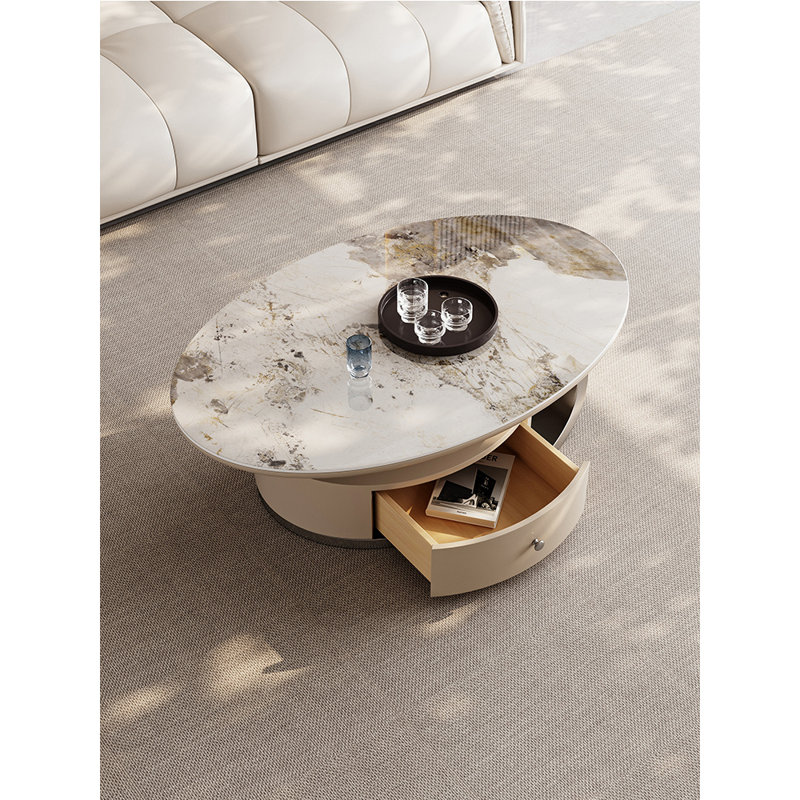 Table basse Modern Light Luxury, Gris