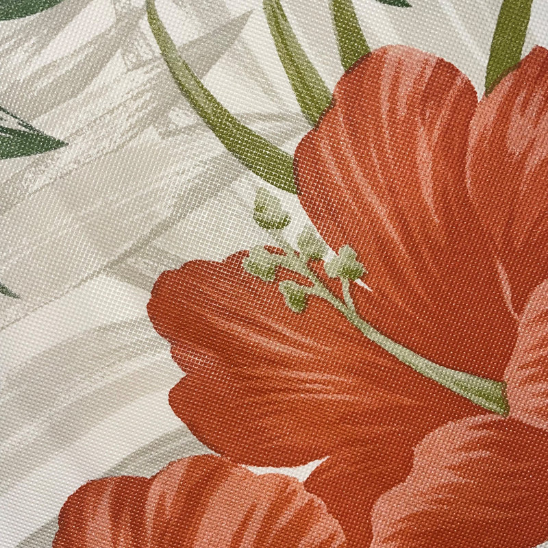 Nappe en vinyle imprimé tropical, 70 po x 70 po