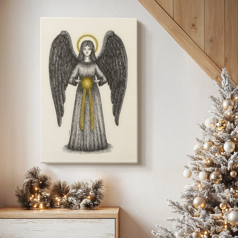 Frostlit Carols Serenade - Toile tendue avec châssis de qualité supérieure