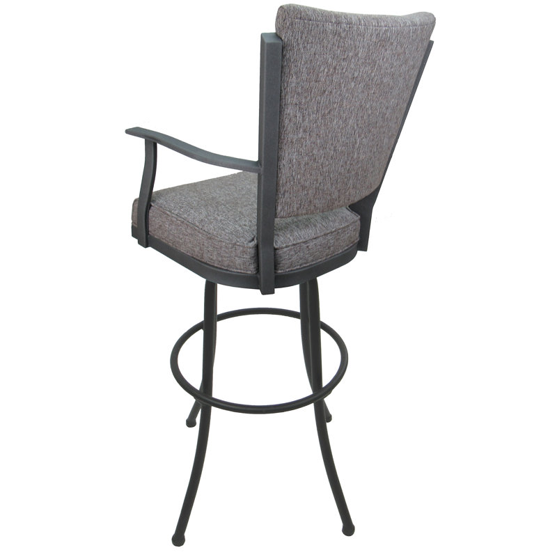 Tabouret de bar pivotant Cunegonda, Grey/Grey