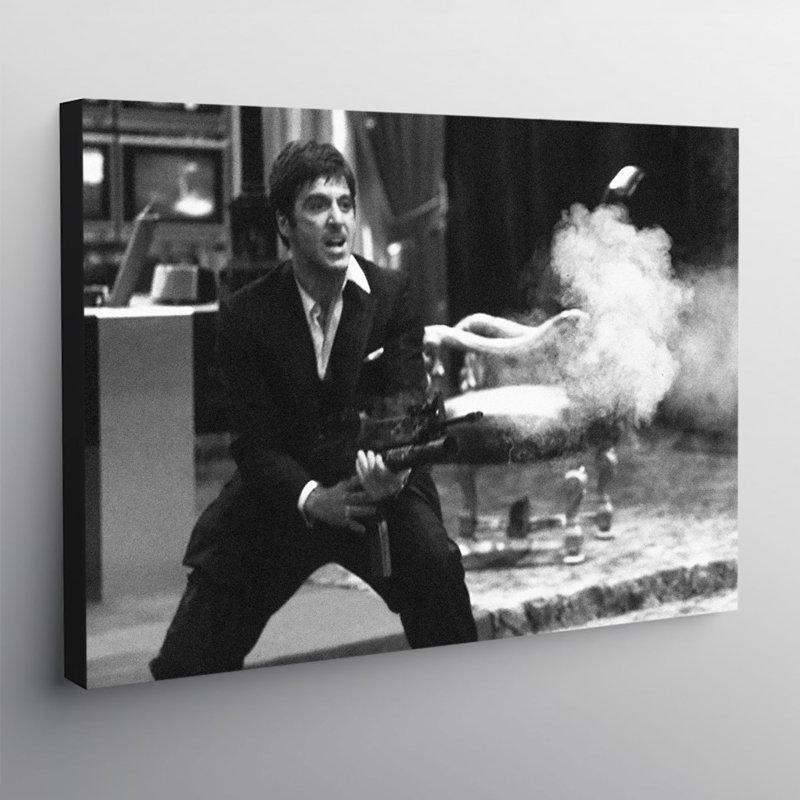 Scarface by Tony Montana - Wrapped Canvas Print, 20.5cm H x 30.5cm W x 3.8cm D