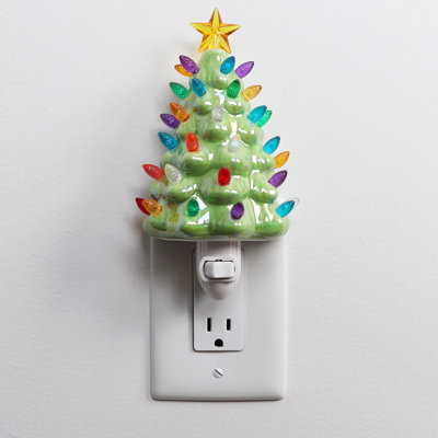 Ceramic Christmas Tree Night Light